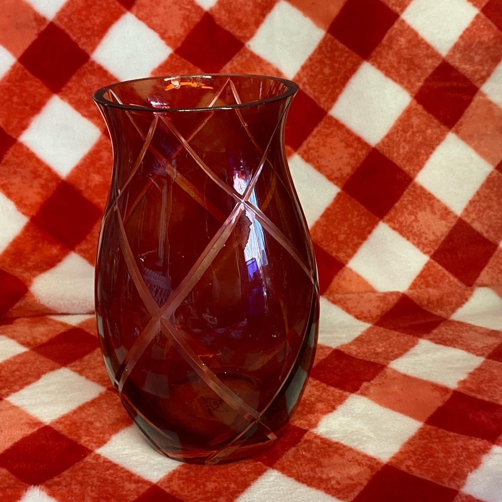 Red Vase